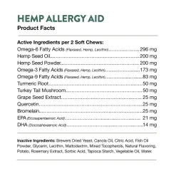 Hemp Allergy Aid Soft Dog Chews