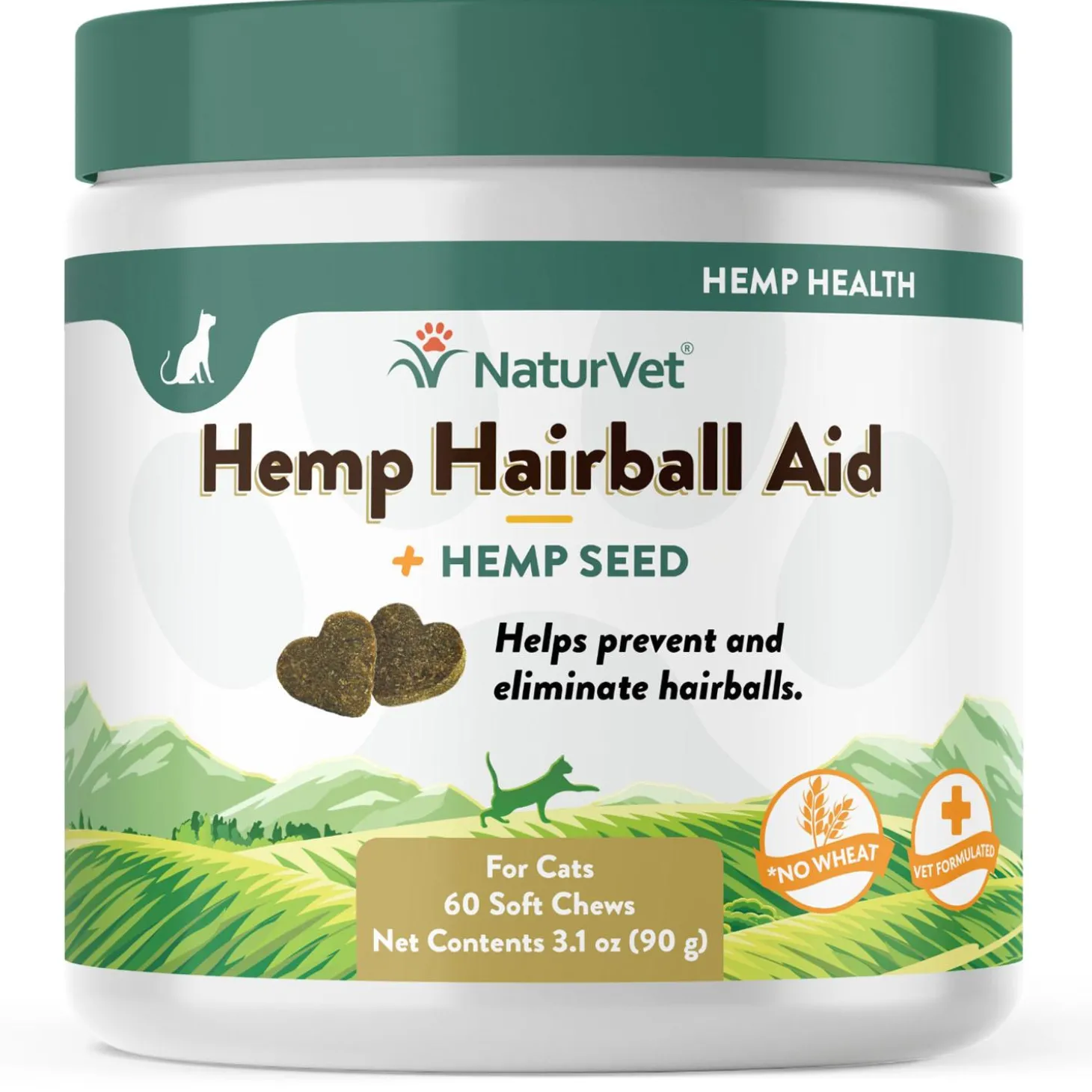 Hemp Hairball Aid Soft Cat Chews