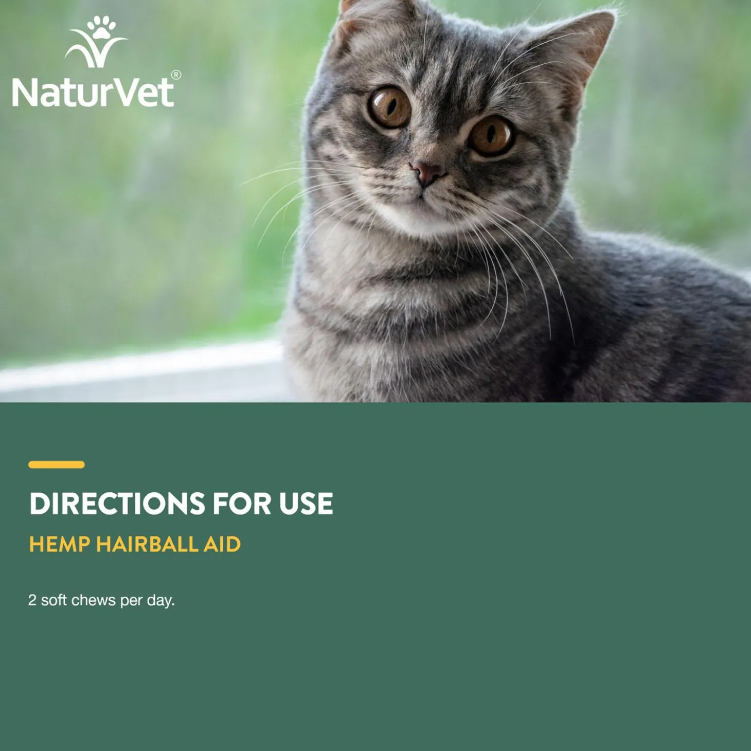 Hemp Hairball Aid Soft Cat Chews