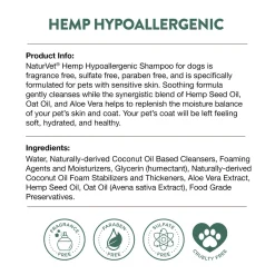 Hemp Hypoallergenic Shampoo for Dogs - Oat & Aloe