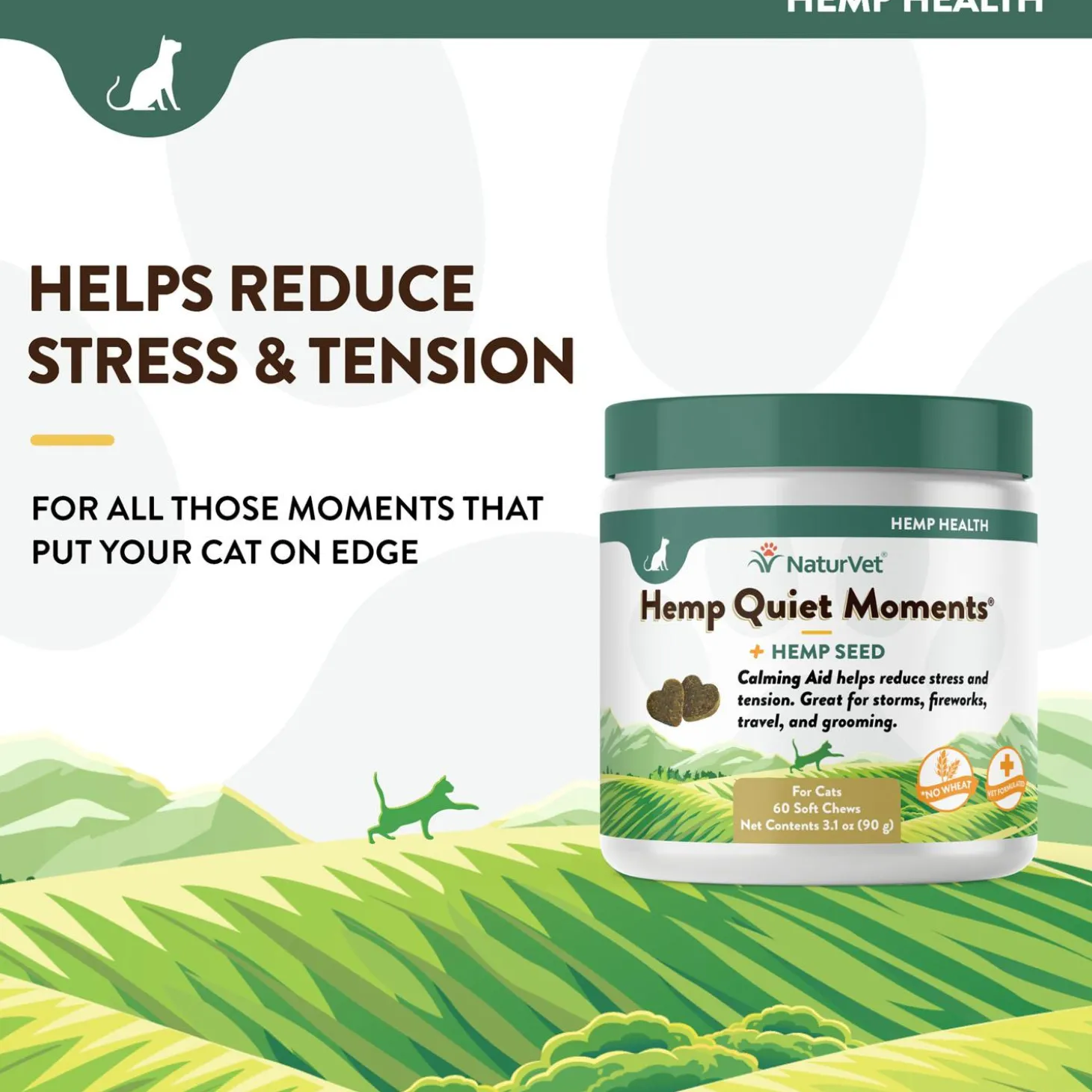 Hemp Quiet Moments Calming Soft Cat Chews
