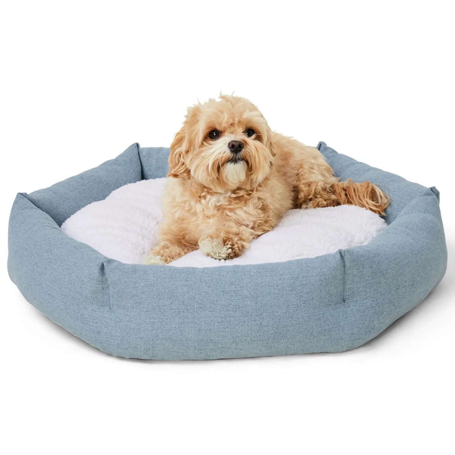 Hexagon Cuddler Blue Bed