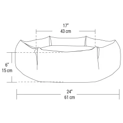 Hexagon Cuddler Blue Bed