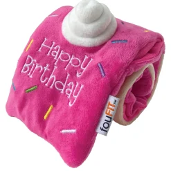 Hide 'n Seek Birthday Roll Cake Pink Dog Toy