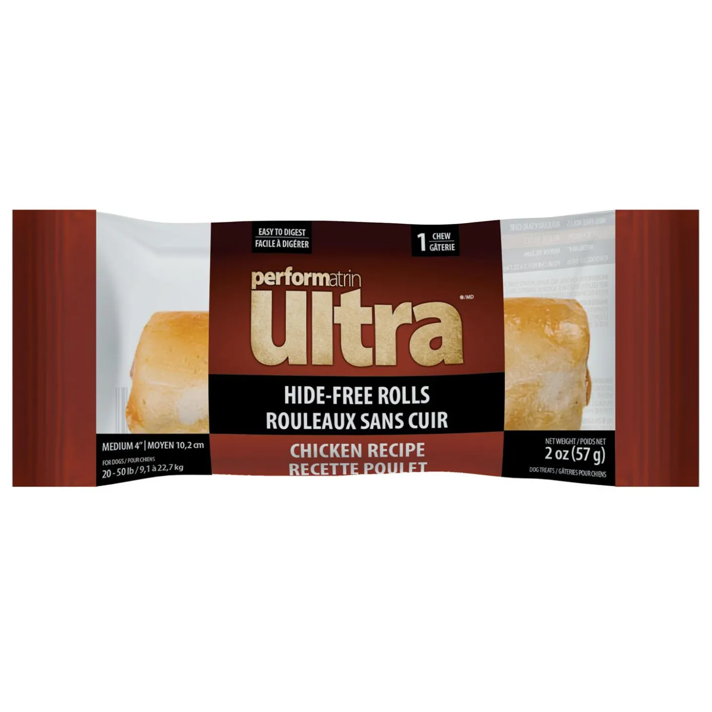 Hide-Free Rollz Chicken Recipe Dog Treat