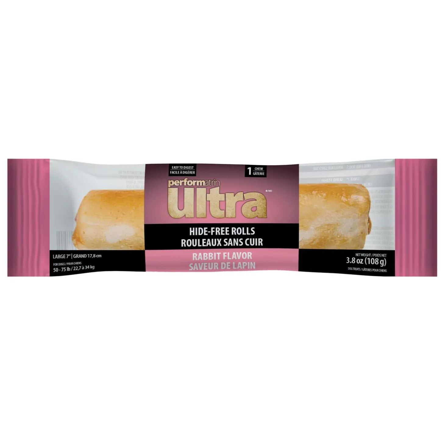 Hide-Free Rollz Rabbit Flavour Dog Treat