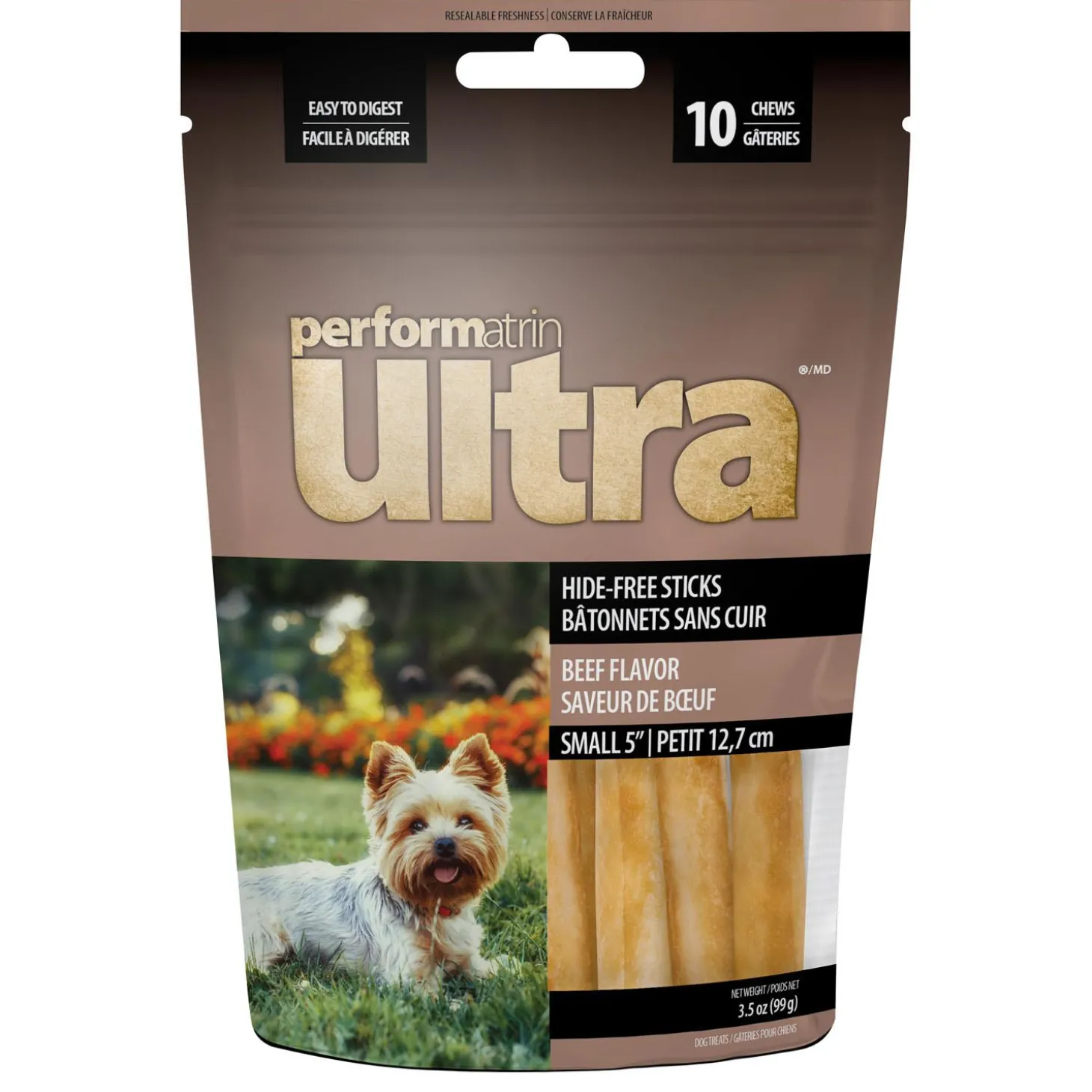 Hide-Free Stickz Beef Recipe 5in Dog Treats