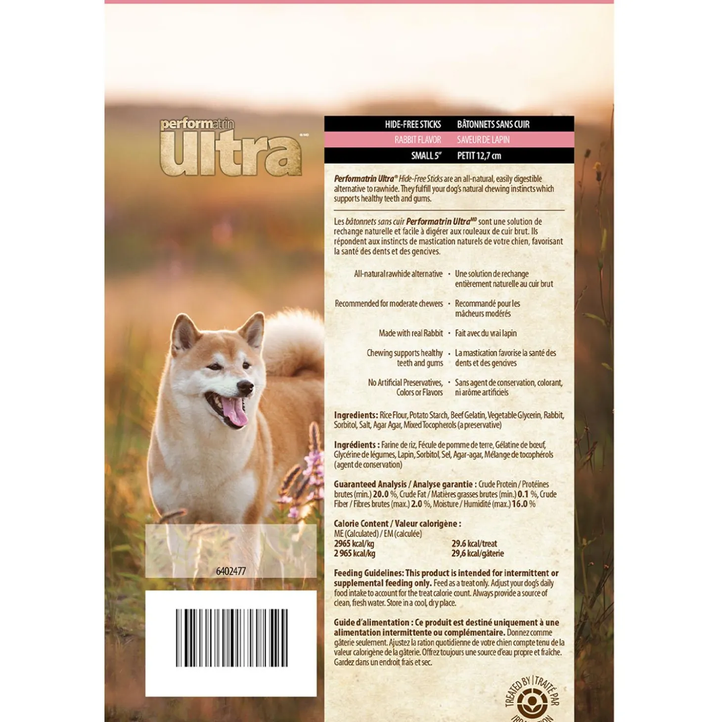 Hide-Free Stickz Rabbit Flavour 5in Dog Treats