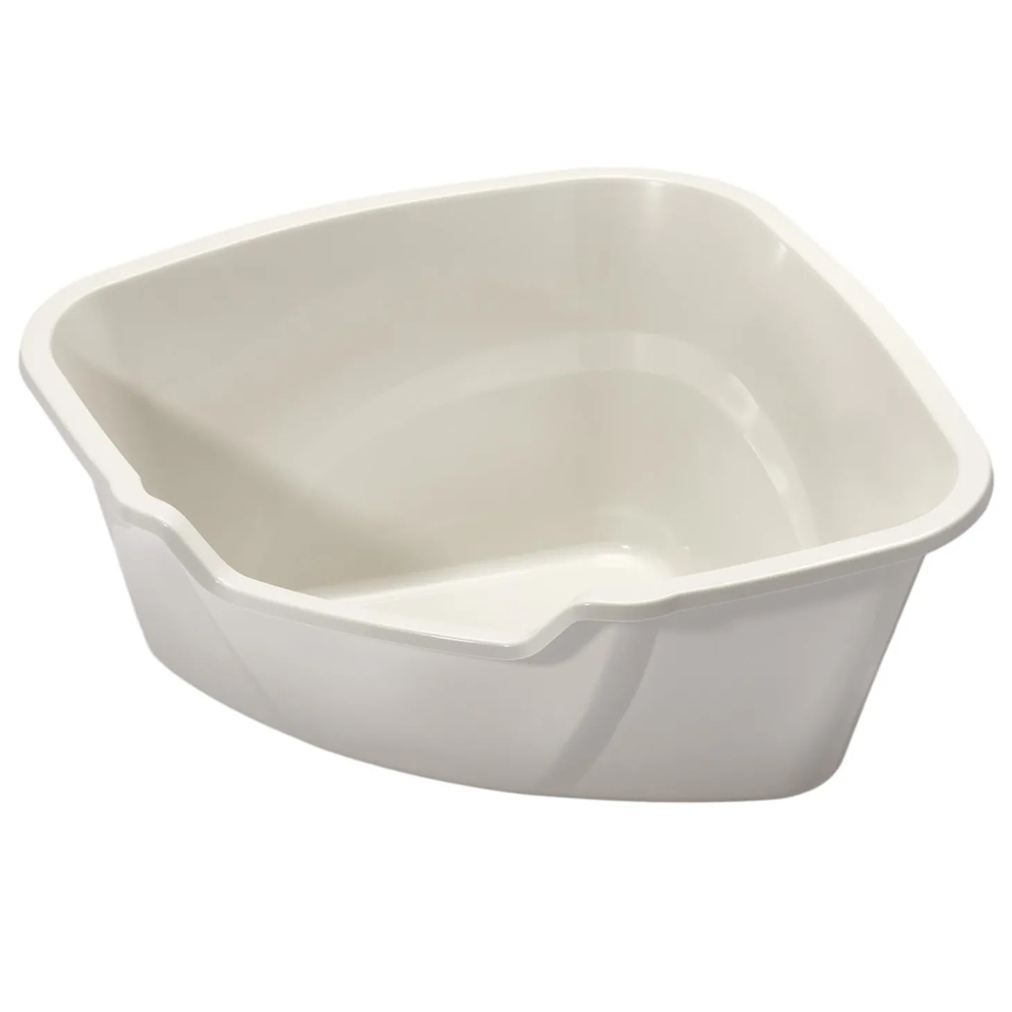 High Corner Beige Litter Pan