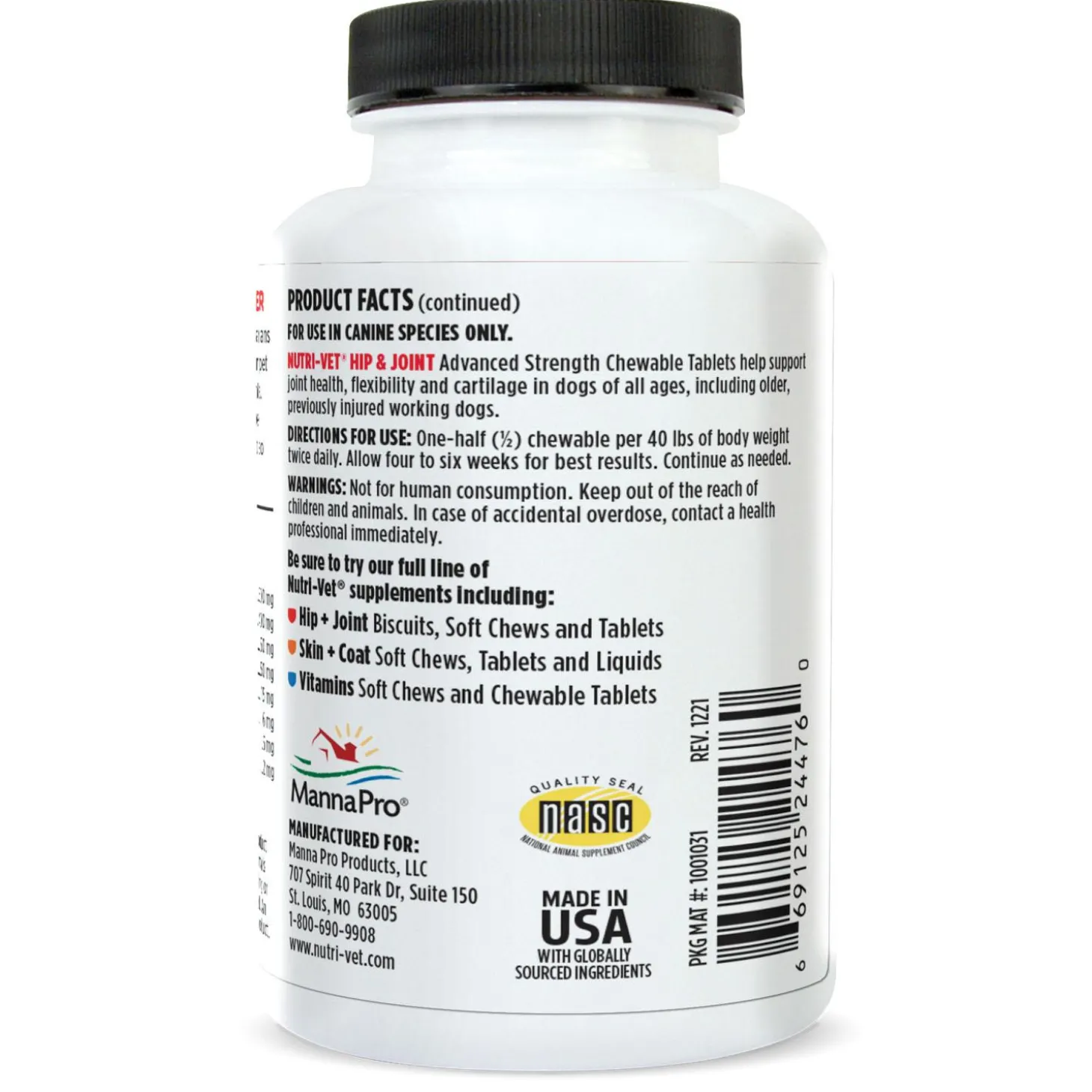 Hip & Joint Advanced Strength Liver Flavoured Dog Supplements