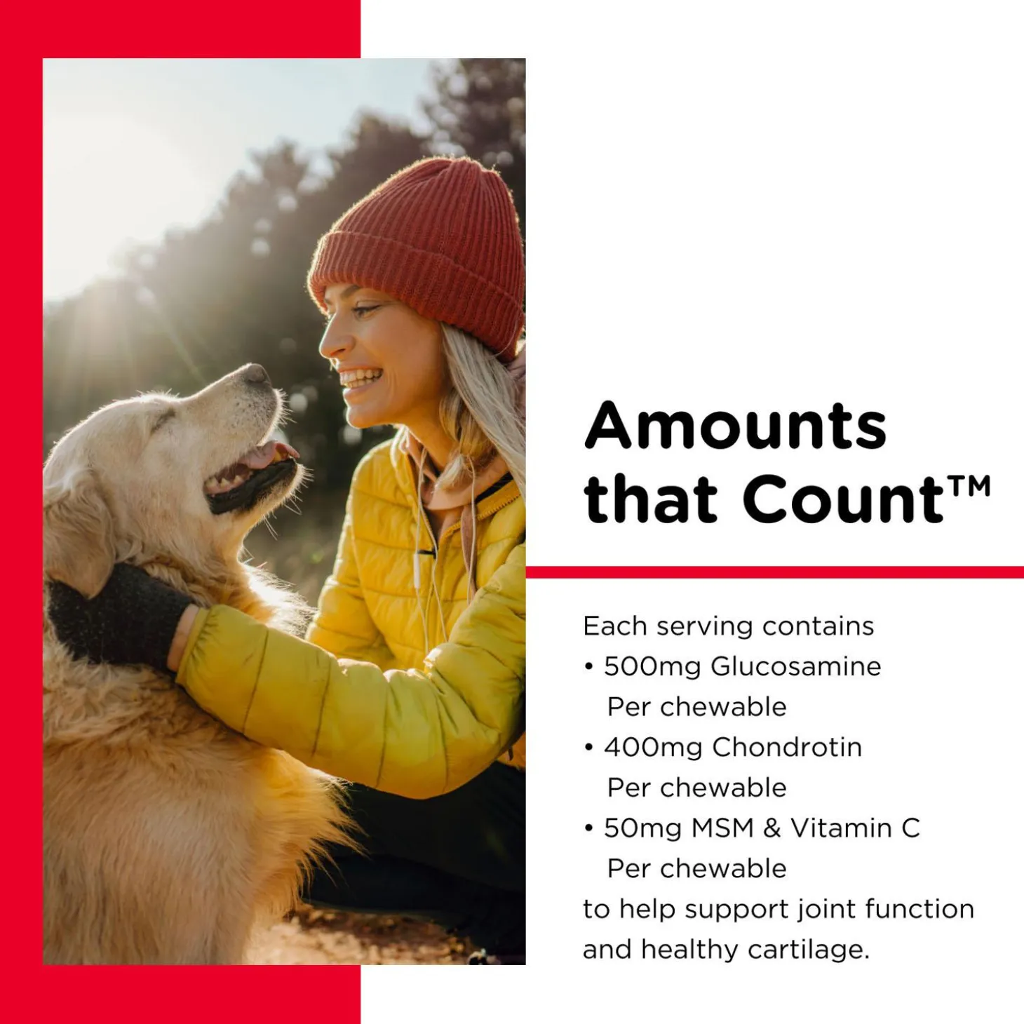 Hip & Joint Advanced Strength Liver Flavoured Dog Supplements