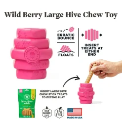 Hive Chew Wild Berry Scented Dog Toy