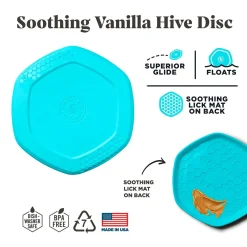Hive Disc and Lick Mat Vanilla Scented Dog Toy