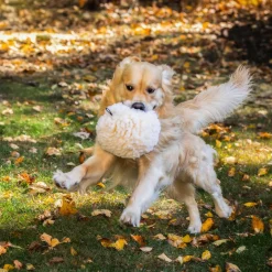 HuggleFleece Plush Ball Dog Toy