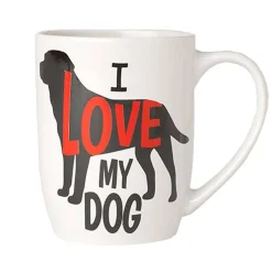 I Love My Dog Mug - White