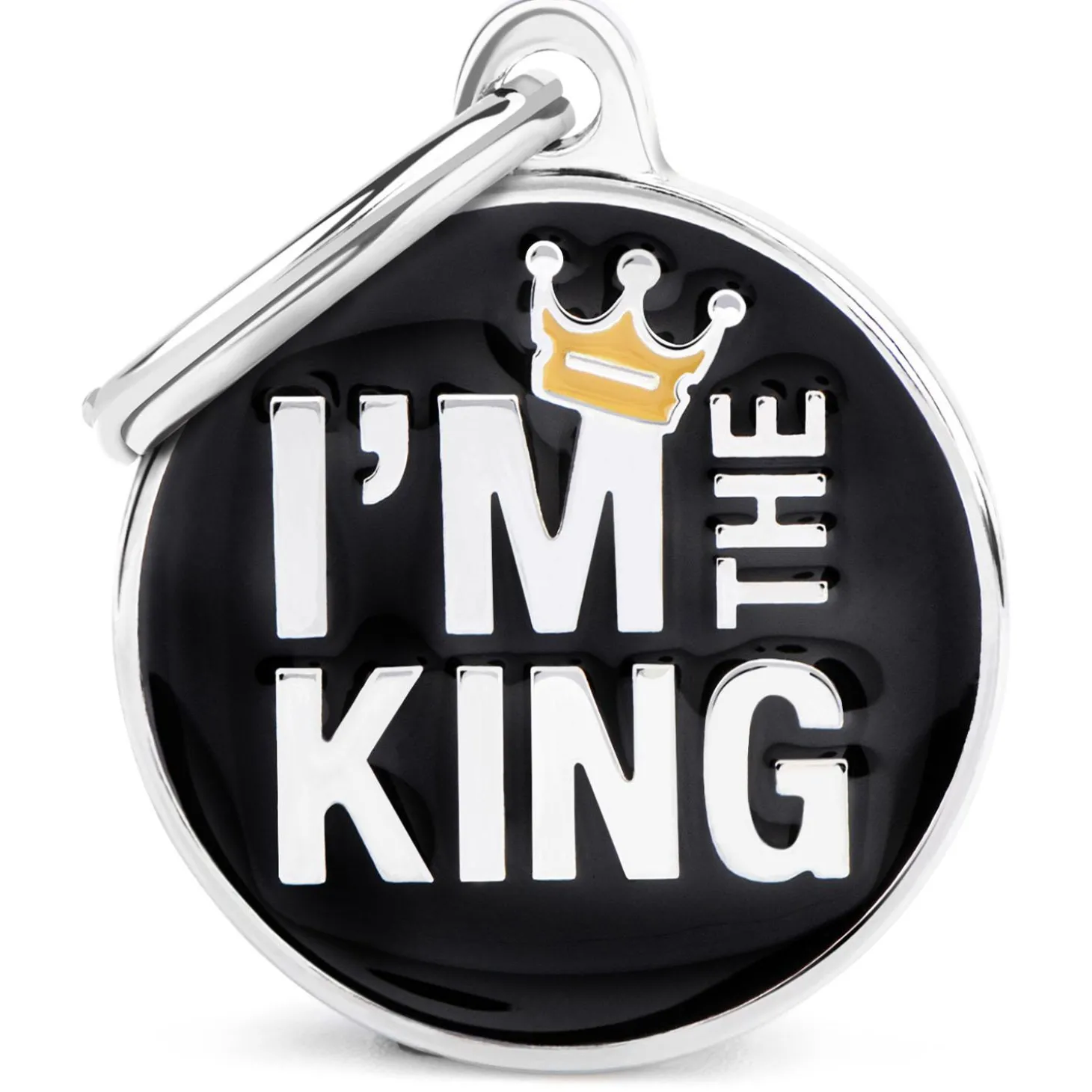Im The King Circle ID Tag