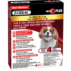 Infestop Plus Flea & Tick Topical Solution for Dogs Between 4.6-11kg