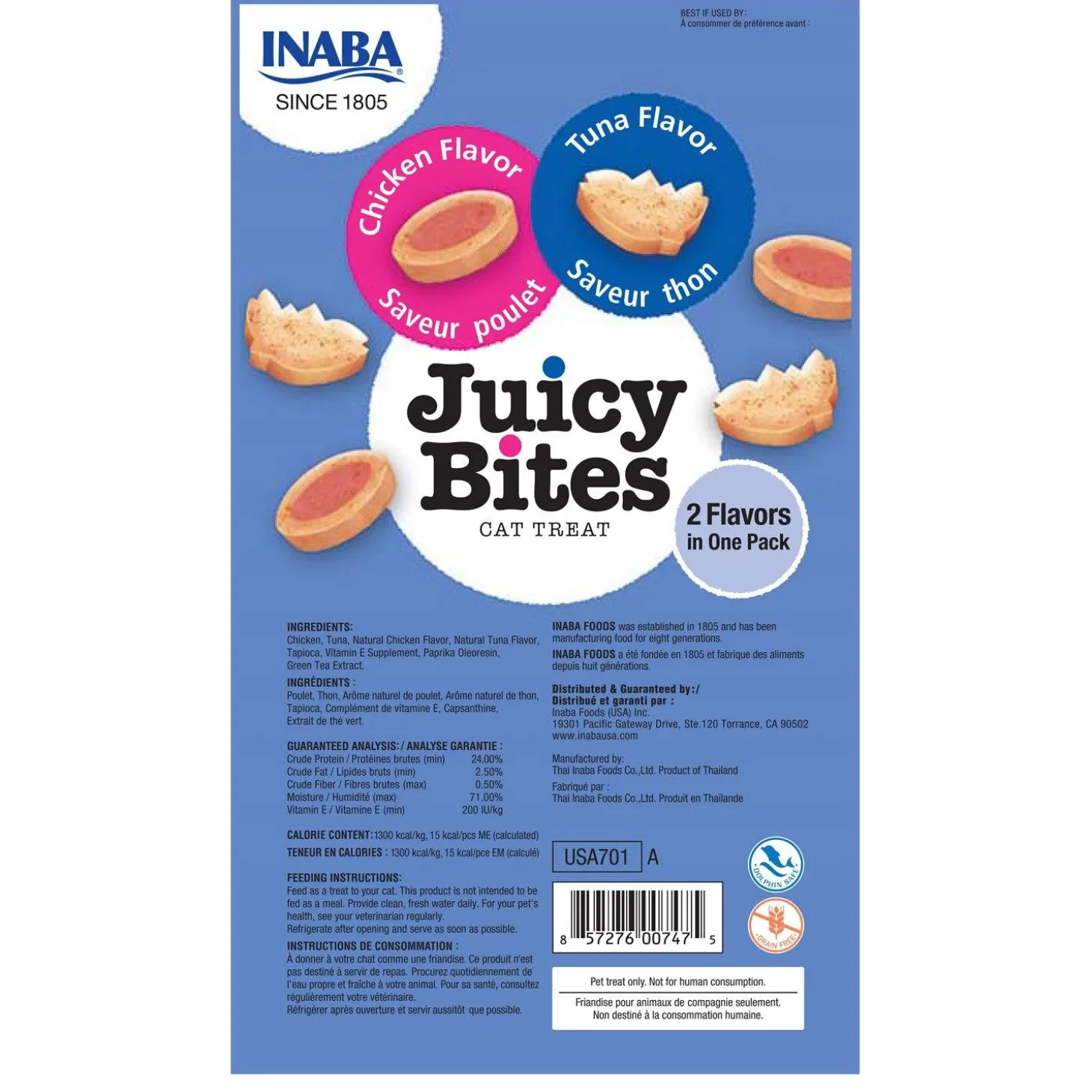 Juicy Bites Tuna & Chicken Flavour Cat Treats