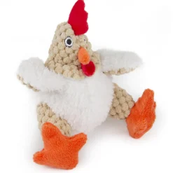Just For Me White Rooster Dog Toy