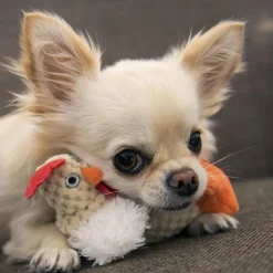 Just For Me White Rooster Dog Toy