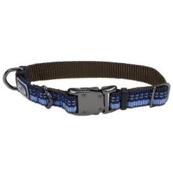 K9 Explorer Reflective Adjustable Dog Collar Blue