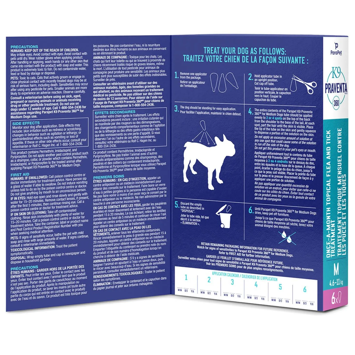 K9 Praventa 360 Medium Dogs Flea & Tick Treatment