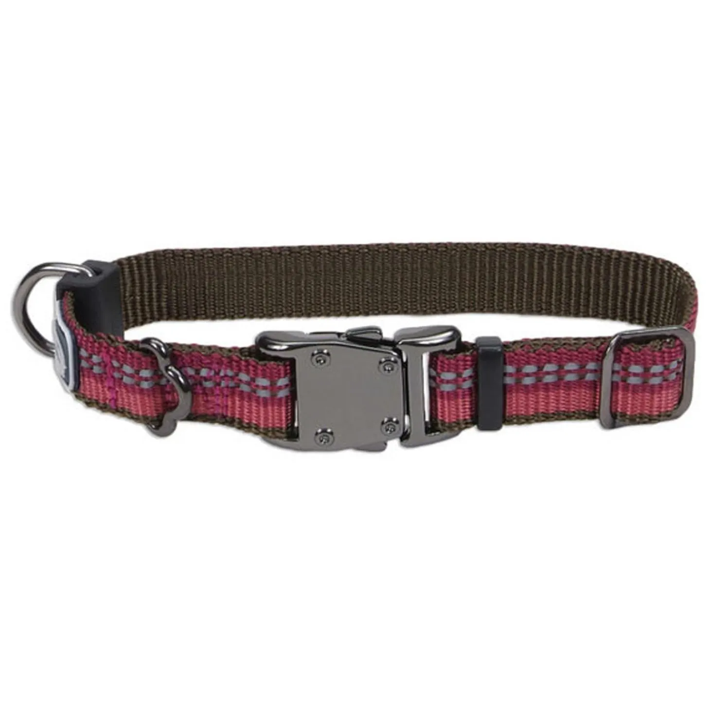 K9 Reflective Adjustable Dog Collar Red