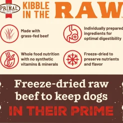 Kibble in the Raw Beef Recipe Adult Dog Food