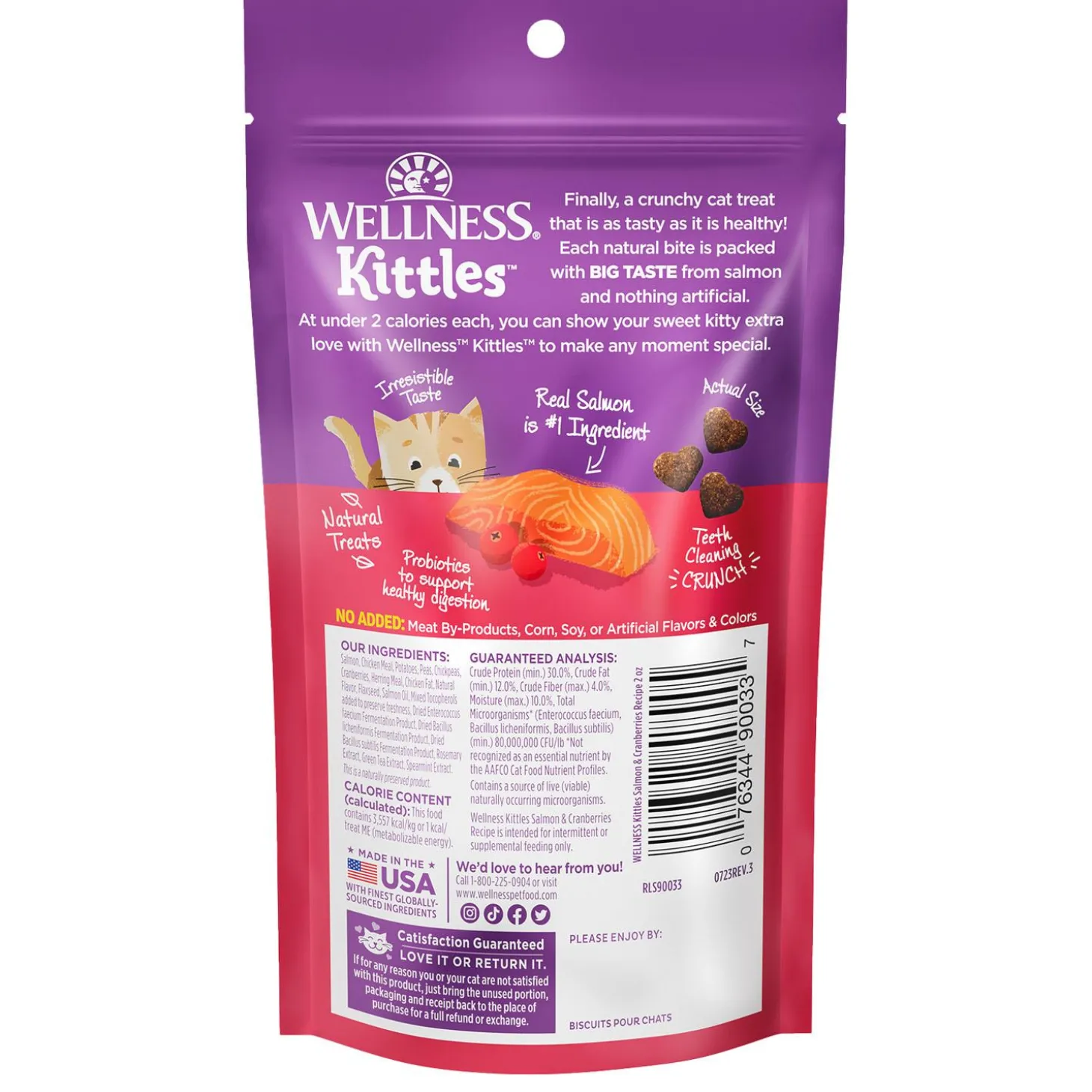 Kittles Salmon & Cranberries Recipe Cat Treats