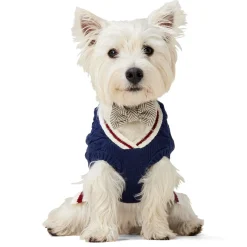 Lacrosse Knit Navy Sweater