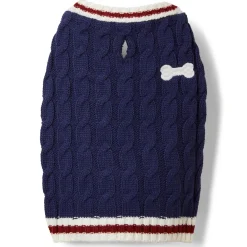 Lacrosse Knit Navy Sweater