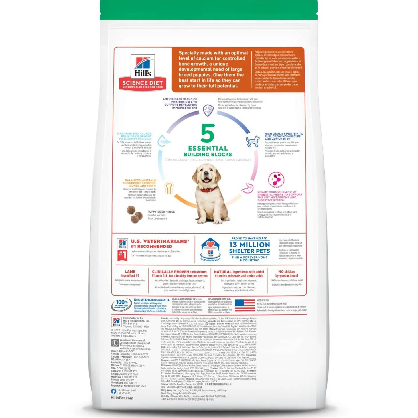 Lamb Meal & Brown Rice Recipe Large Breed Puppy Dog Food