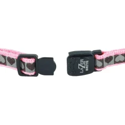 Lazer Brite Reflective Pink Hearts Adjustable Breakaway Cat Collar