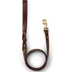 Leather 1in Dark Brown Dog Leash