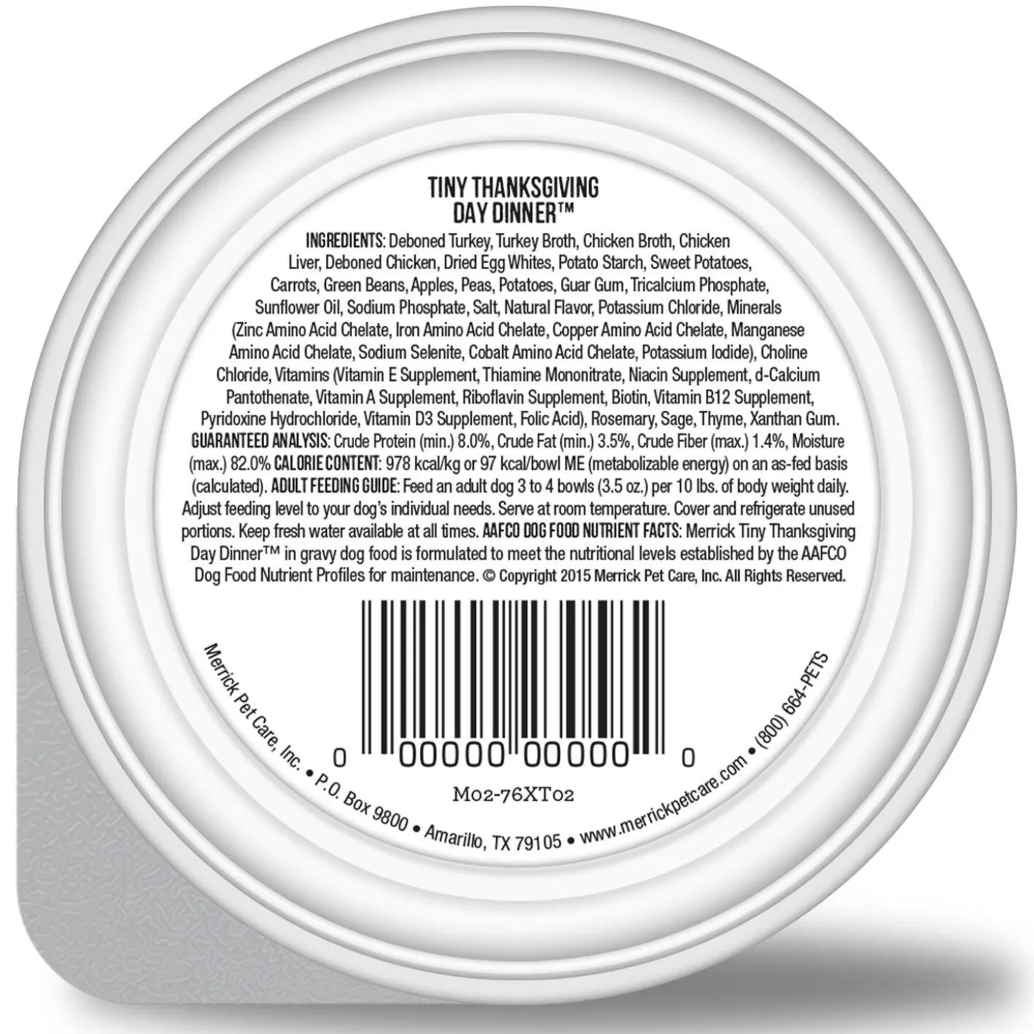 Lil' Plates Tiny Thanksgiving Day Dinner Gravy Small Breed Dog Food