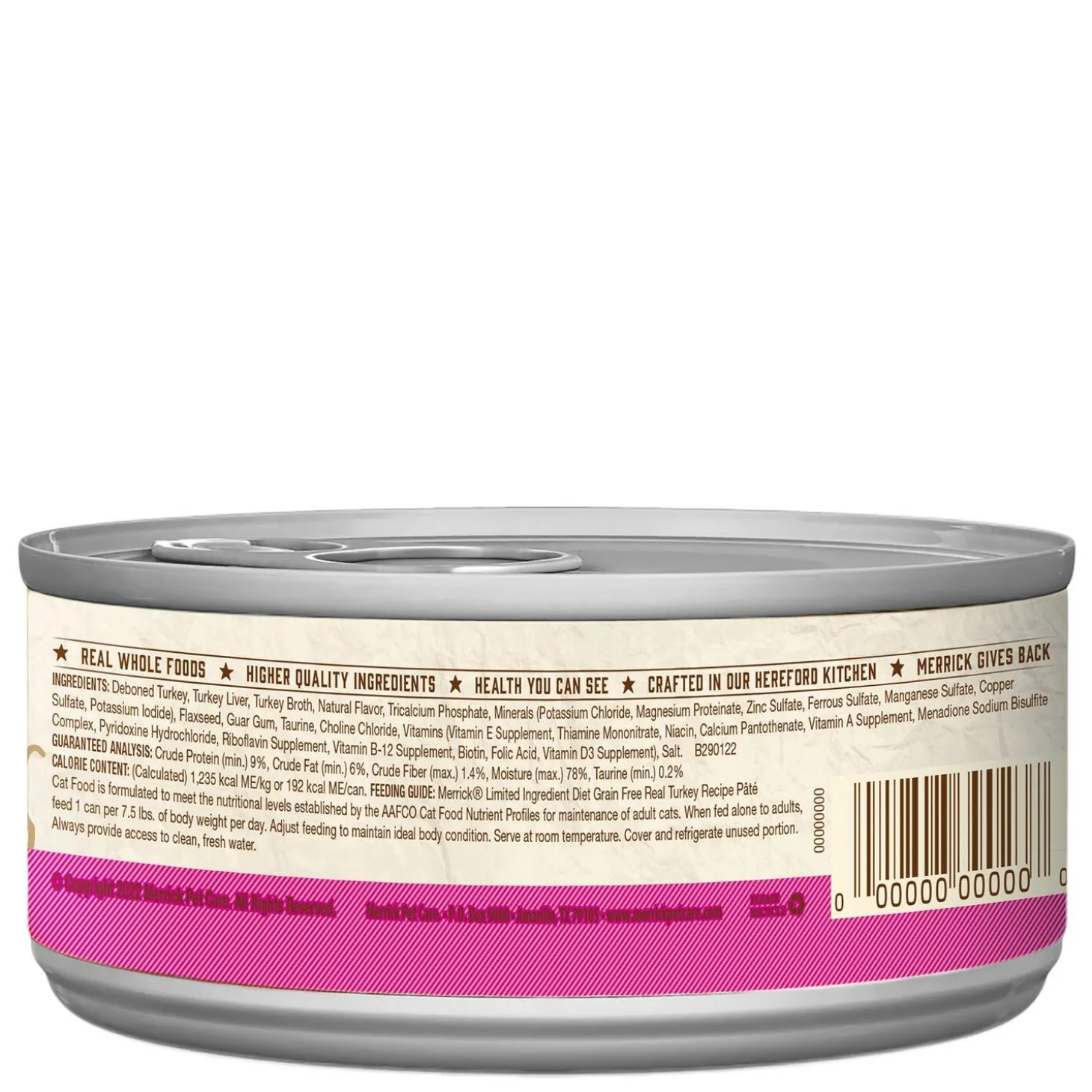 Limited Ingredient Diet Real Turkey Recipe Pate Adult Cat Food