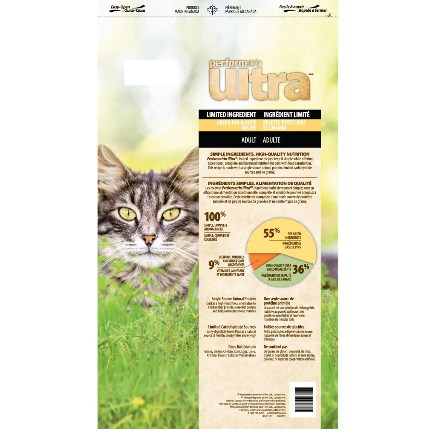 Limited Ingredient Pea & Duck Recipe Adult Cat Food