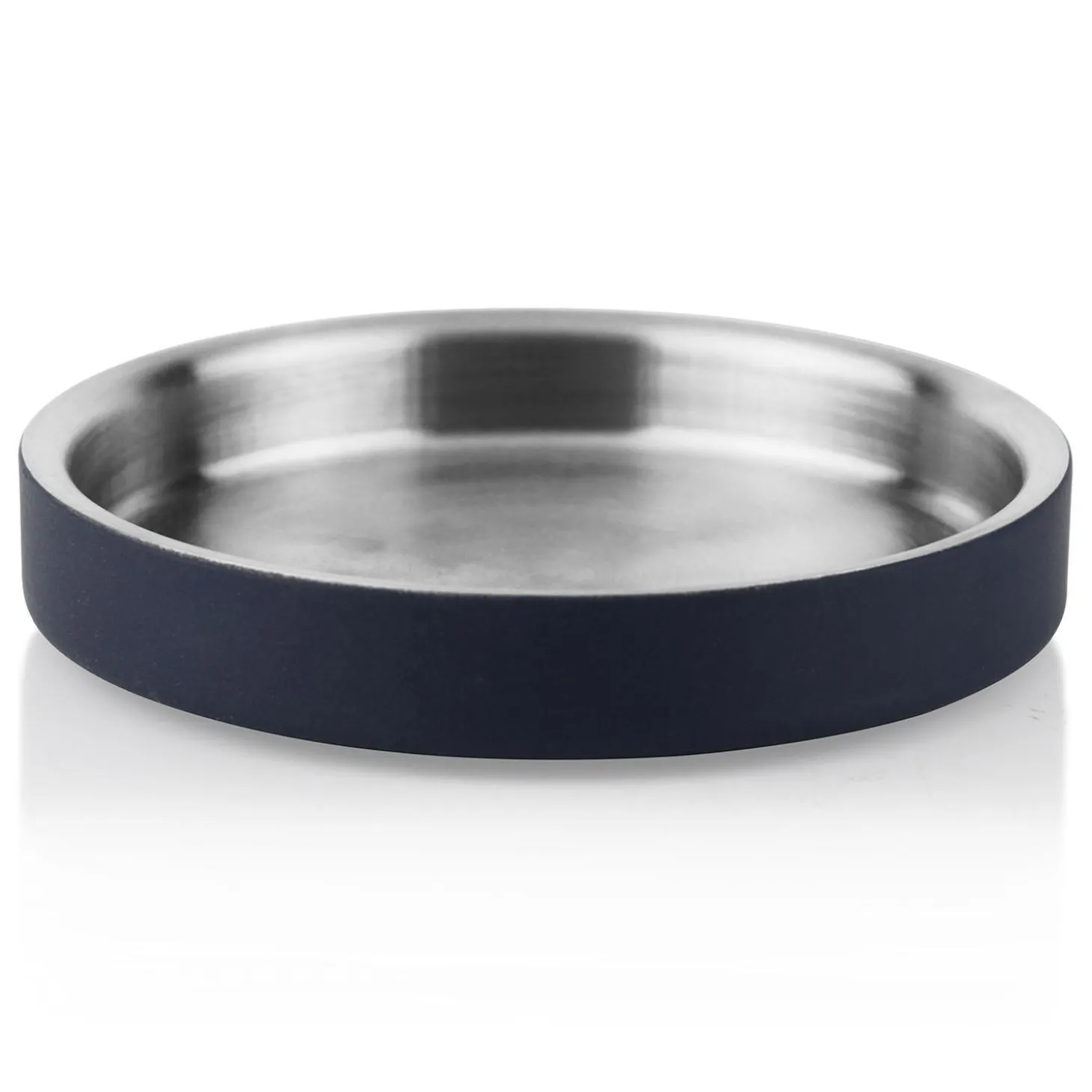 Low Double Wall Navy Feeding Bowl