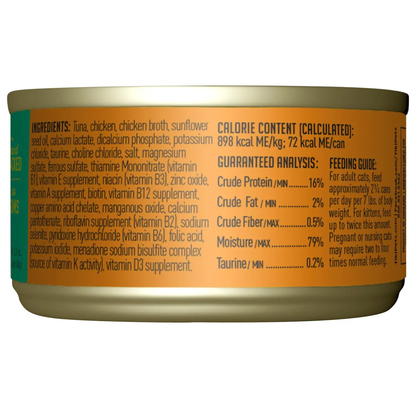 Luau Ahi Tuna & Chicken Recipe in Chicken Consomme Cat Food