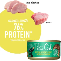 Luau Ahi Tuna & Chicken Recipe in Chicken Consomme Cat Food
