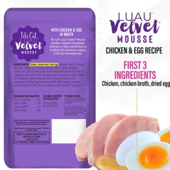 Luau Velvet Mousse Chicken & Egg in Broth Cat Food