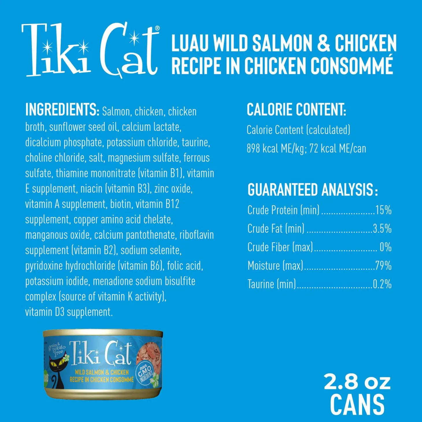Luau Wild Salmon & Chicken Recipe in Chicken Consomme Cat Food
