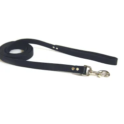 Luxe 3/4in Black Dog Leash