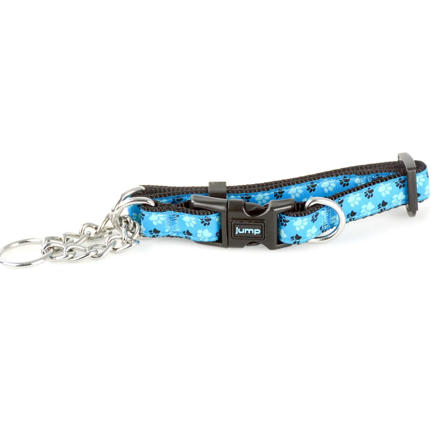 Martingale Blue Paw Print Dog Collar