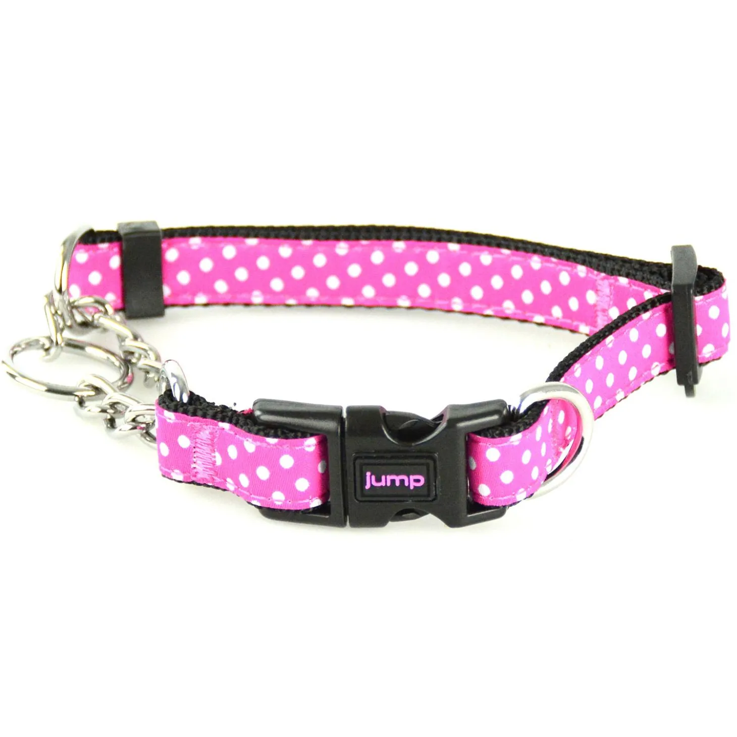 Martingale Pink Polka Dot Dog Collar