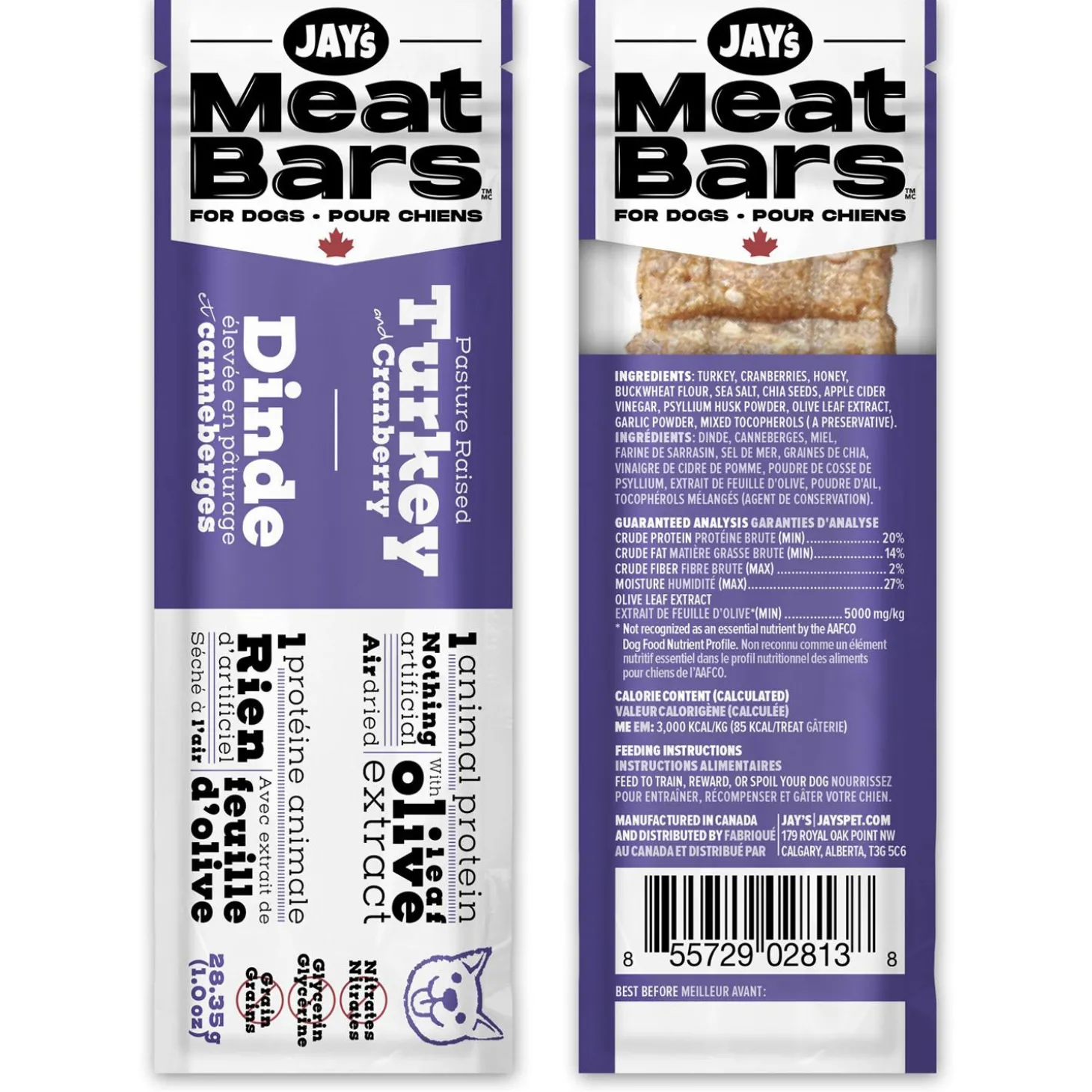 Meat Bars Turkey & Cranberry Dog Treats