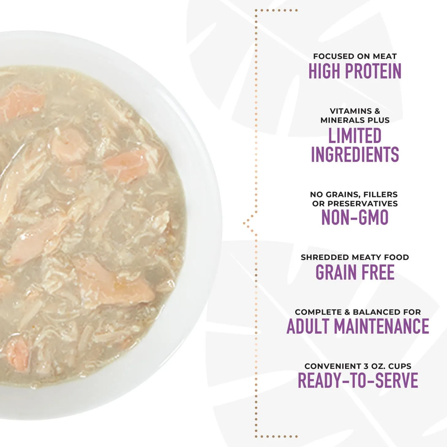 Meaty Chicken with Salmon Recipe in Broth Dog Food