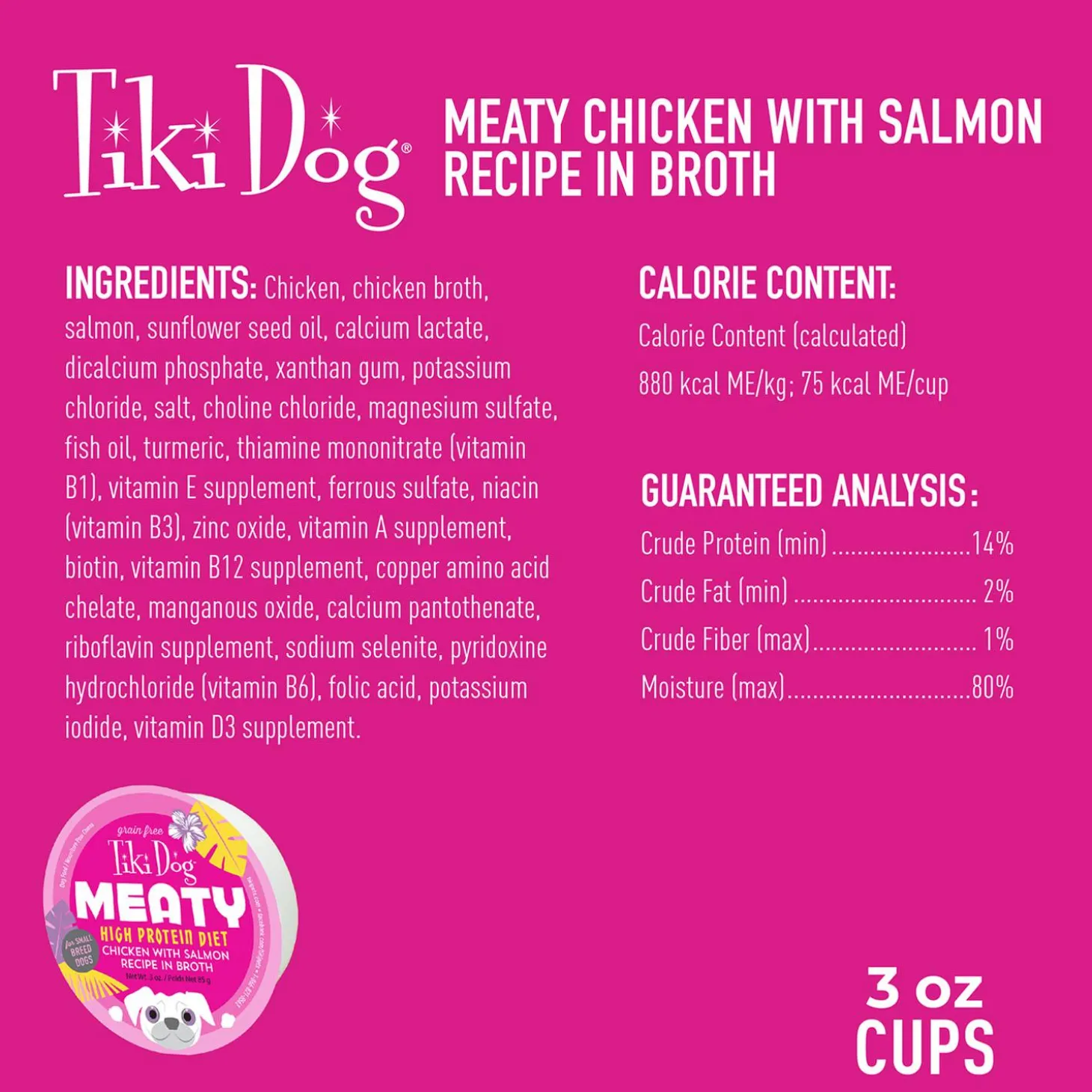 Meaty Chicken with Salmon Recipe in Broth Dog Food