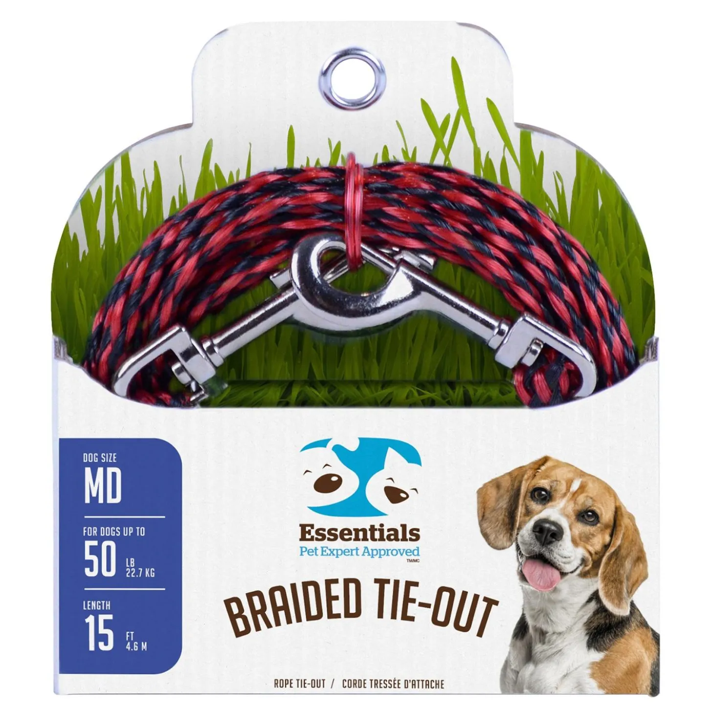 Medium Dog Braided Tie-Out