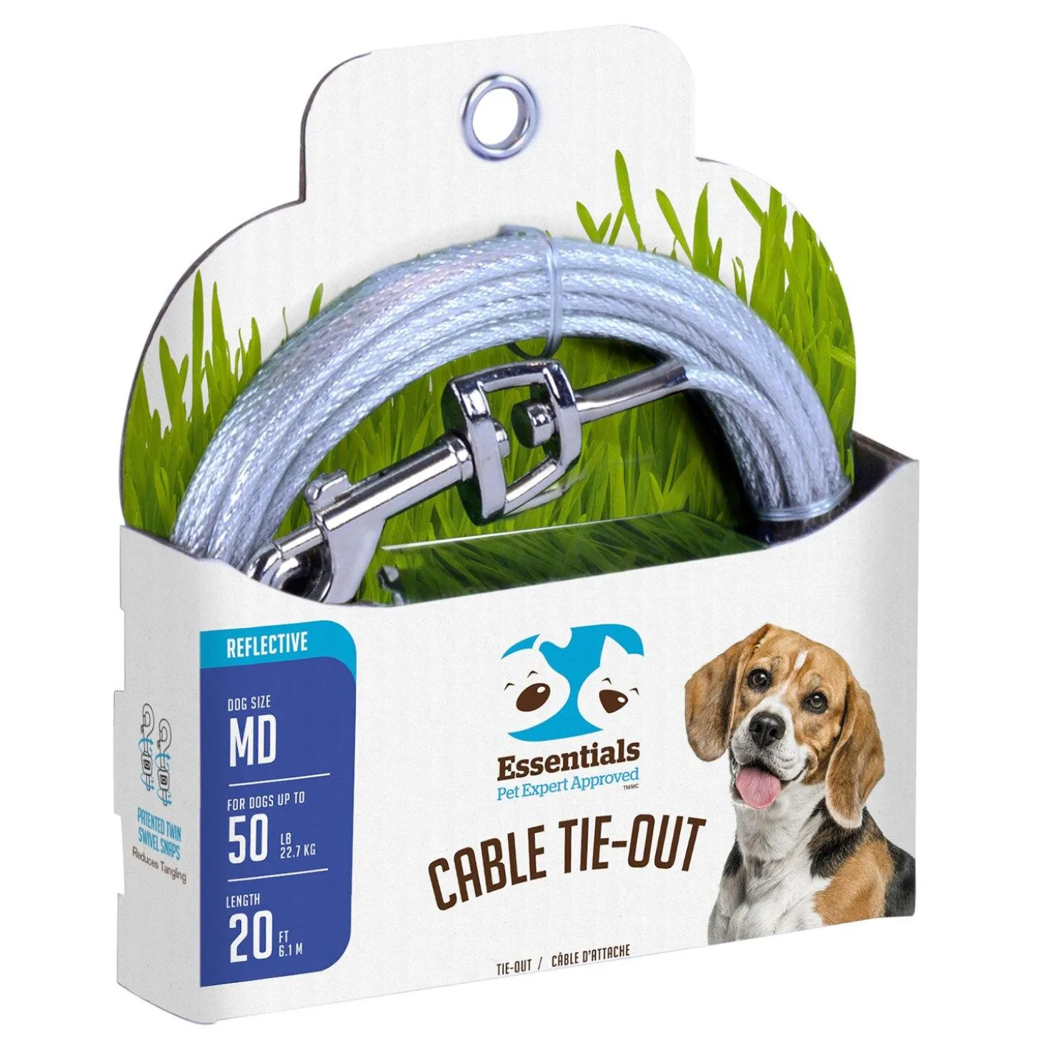 Medium Dog Reflective Cable Tie-Out